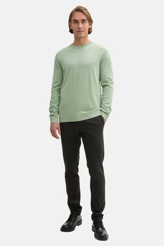 Trui met ronde hals Groen - TOM TAILOR