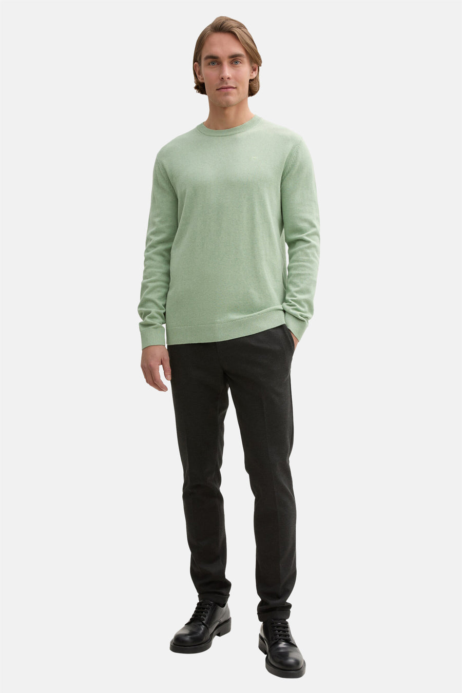 Trui met ronde hals Groen - TOM TAILOR