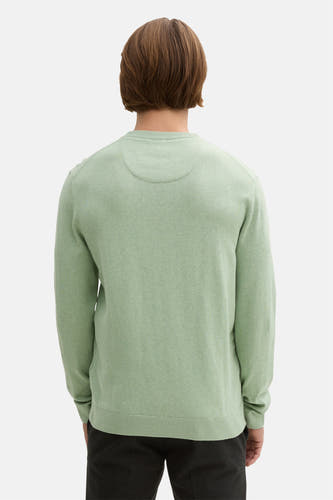 Trui met ronde hals Groen - TOM TAILOR