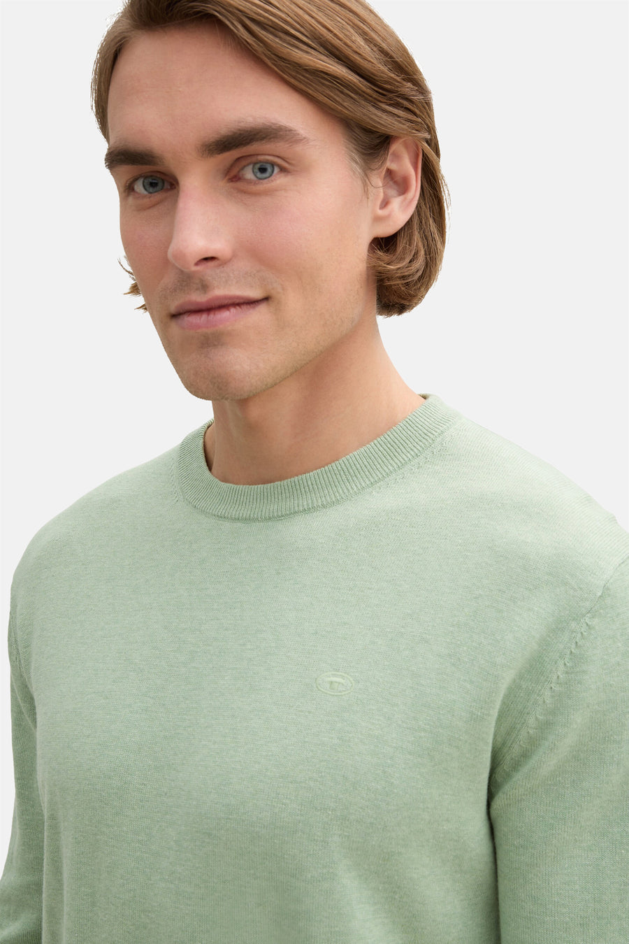 Trui met ronde hals Groen - TOM TAILOR