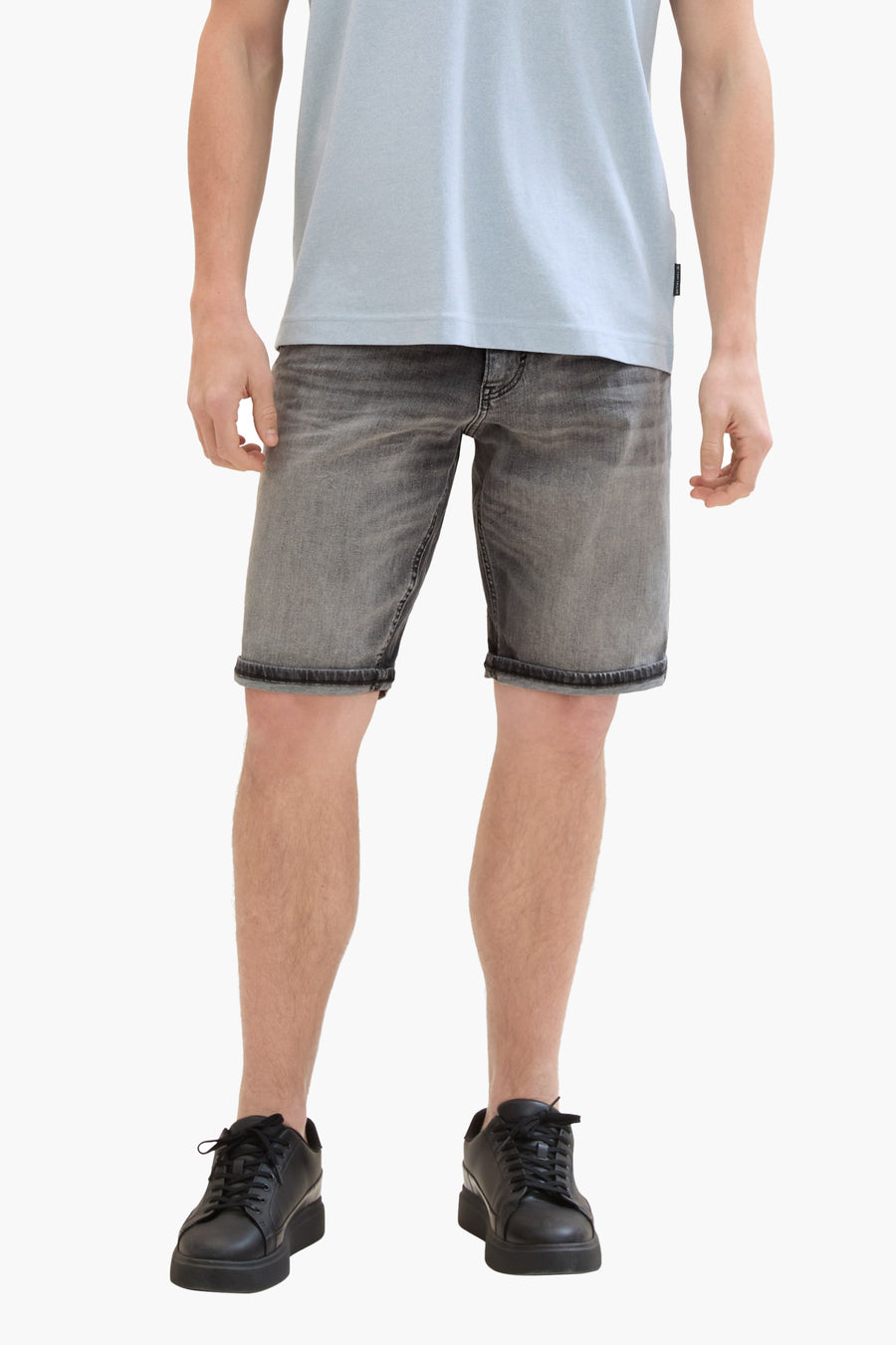 Jeansshort Light grey denim - TOM TAILOR