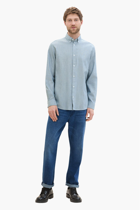 Hemd (lange mouwen) Blauw - TOM TAILOR