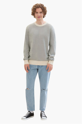 Trui met ronde hals Groen - TOM TAILOR