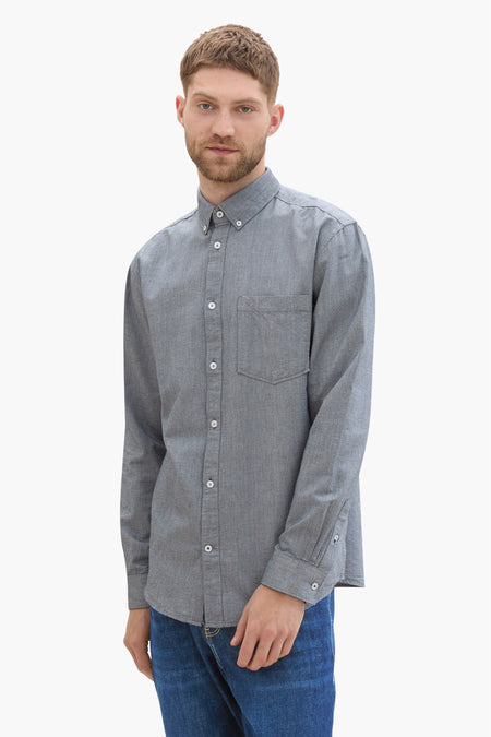 Hemd (lange mouwen) Blauw - TOM TAILOR