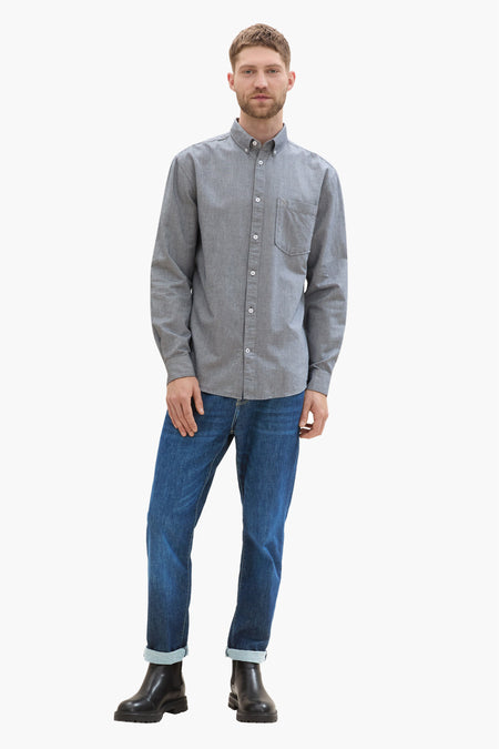 Hemd (lange mouwen) Blauw - TOM TAILOR