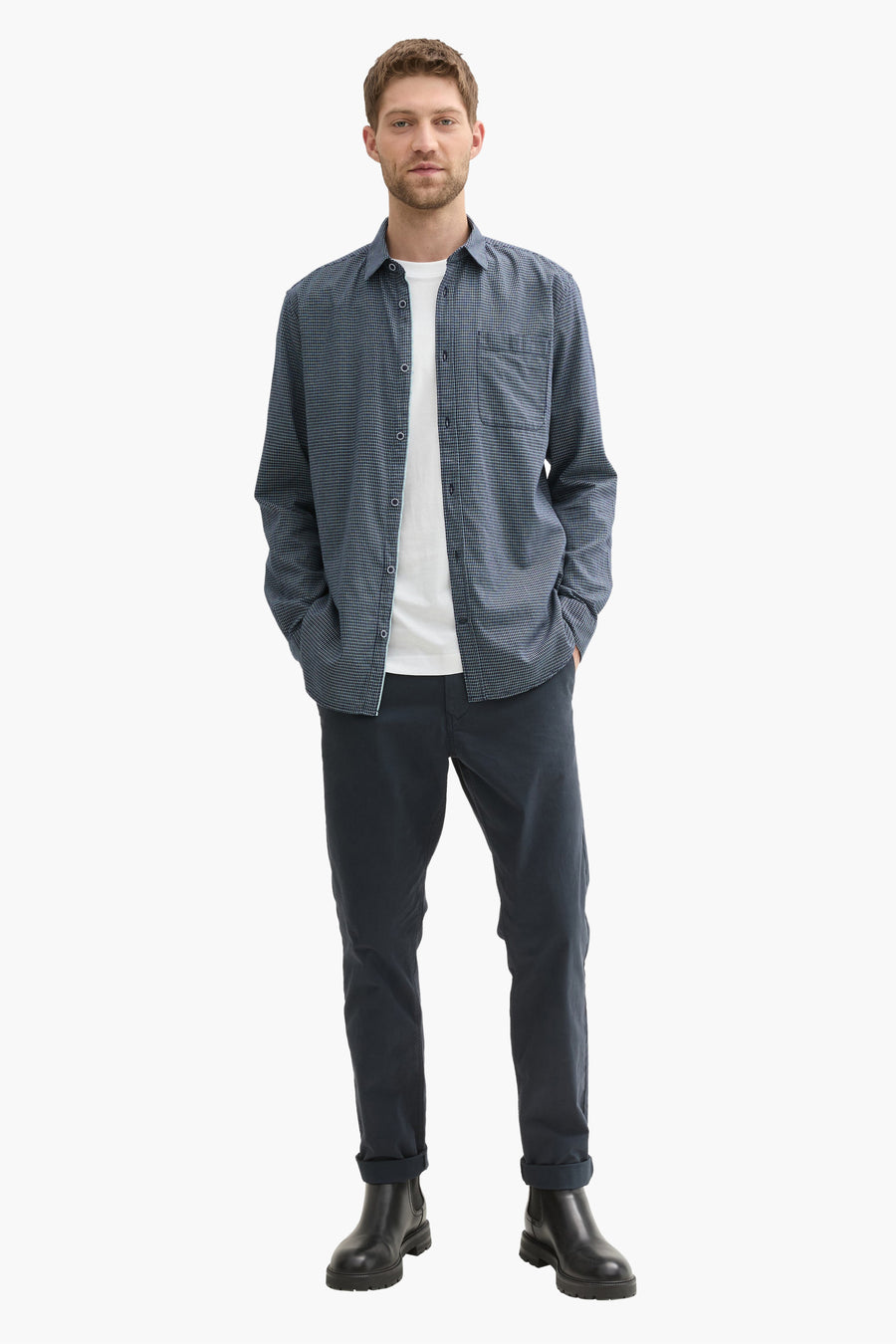 Hemd (lange mouwen) Blauw - TOM TAILOR
