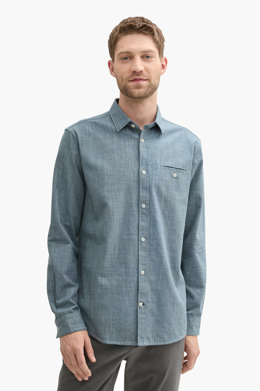 Hemd (lange mouwen) Blauw - TOM TAILOR