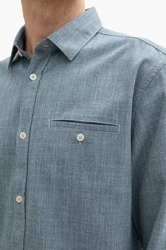 Hemd (lange mouwen) Blauw - TOM TAILOR