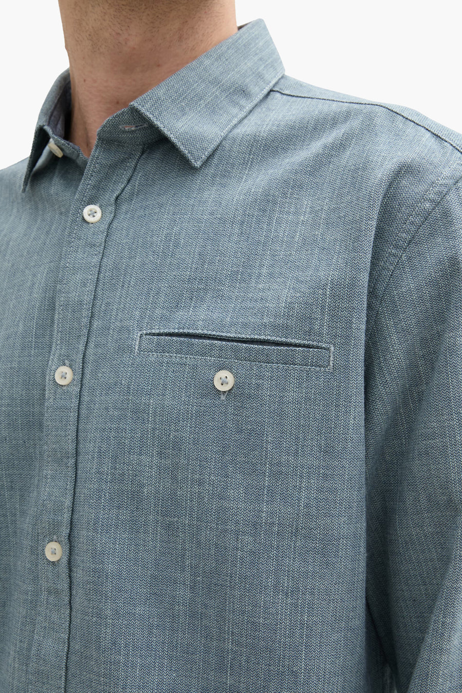 Hemd (lange mouwen) Blauw - TOM TAILOR