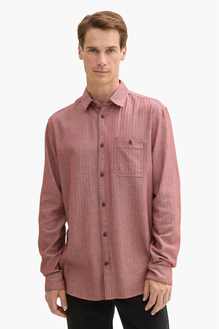 Hemd (lange mouwen) Rood - TOM TAILOR