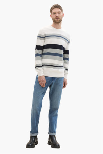 Trui met ronde hals Grijs - TOM TAILOR