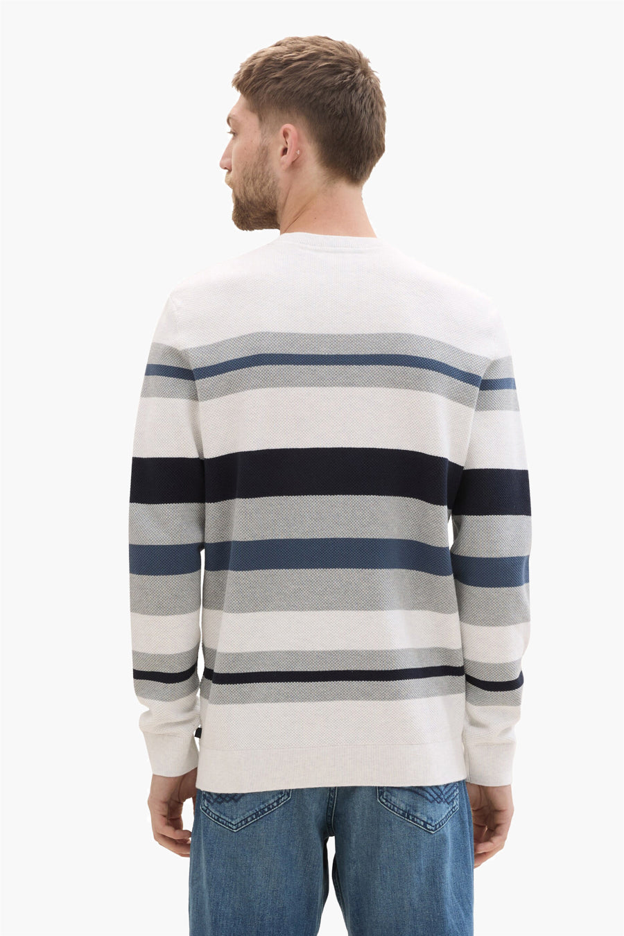 Trui met ronde hals Grijs - TOM TAILOR