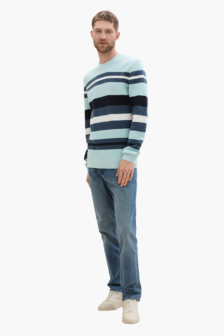 Trui met ronde hals Blauw - TOM TAILOR