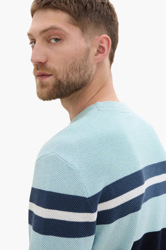 Trui met ronde hals Blauw - TOM TAILOR
