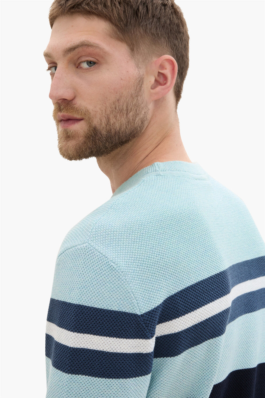 Trui met ronde hals Blauw - TOM TAILOR