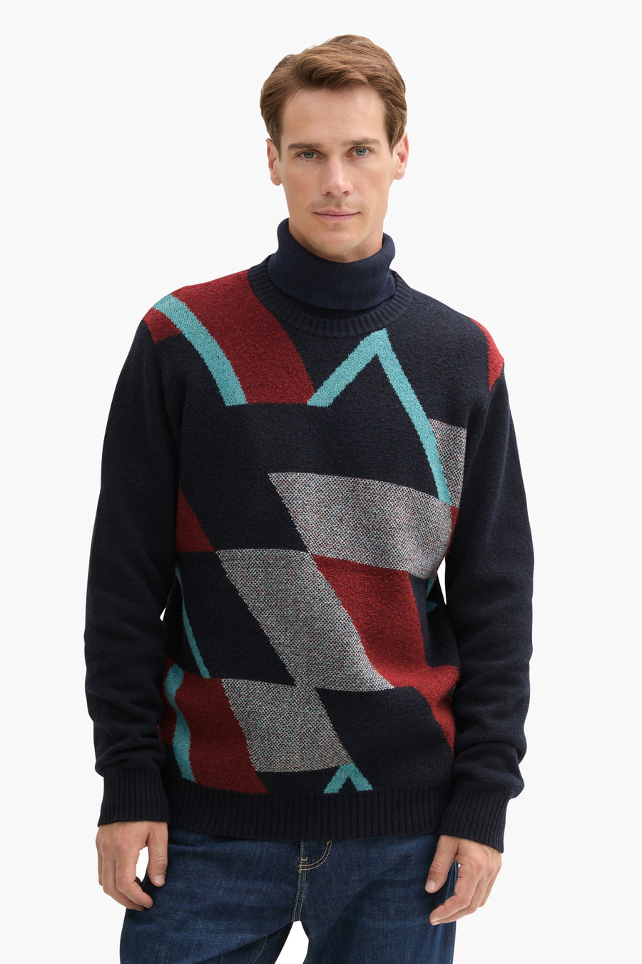 Trui met ronde hals Blauw - TOM TAILOR