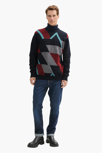 Trui met ronde hals Blauw - TOM TAILOR