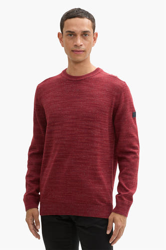 Trui met ronde hals Rood - TOM TAILOR
