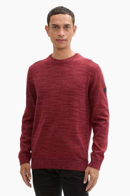 Trui met ronde hals Rood - TOM TAILOR