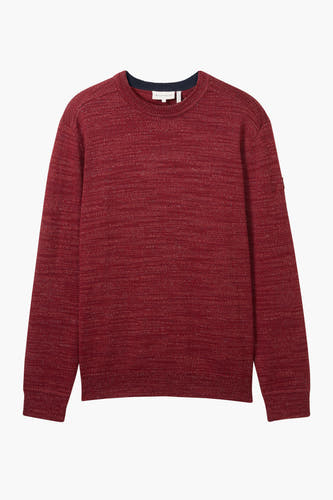 Trui met ronde hals Rood - TOM TAILOR