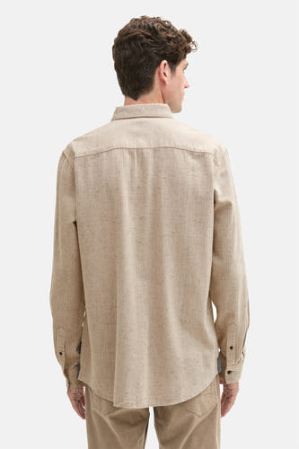 Hemd (lange mouwen) Beige - TOM TAILOR