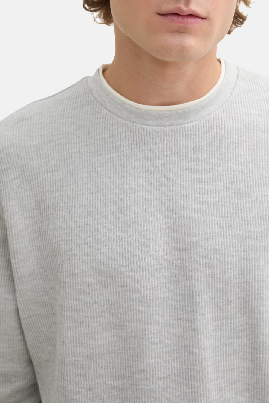 Trui met ronde hals Grijs - TOM TAILOR