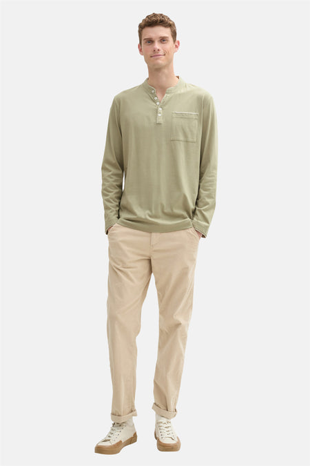 T-shirt (lange mouwen) Groen - TOM TAILOR