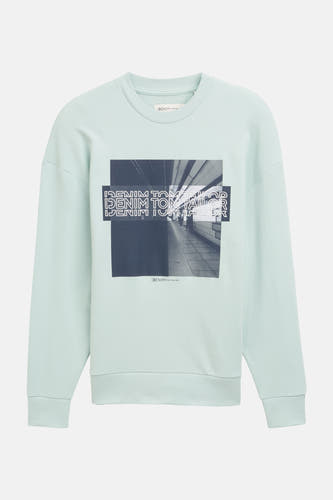 Sweater met ronde hals Blauw - TOM TAILOR