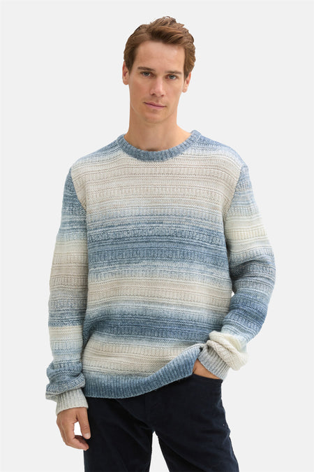 Trui met ronde hals Blauw - TOM TAILOR