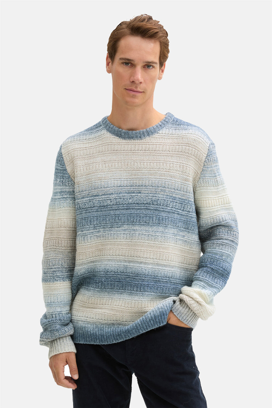 Trui met ronde hals Blauw - TOM TAILOR