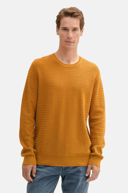Trui met ronde hals Geel - TOM TAILOR
