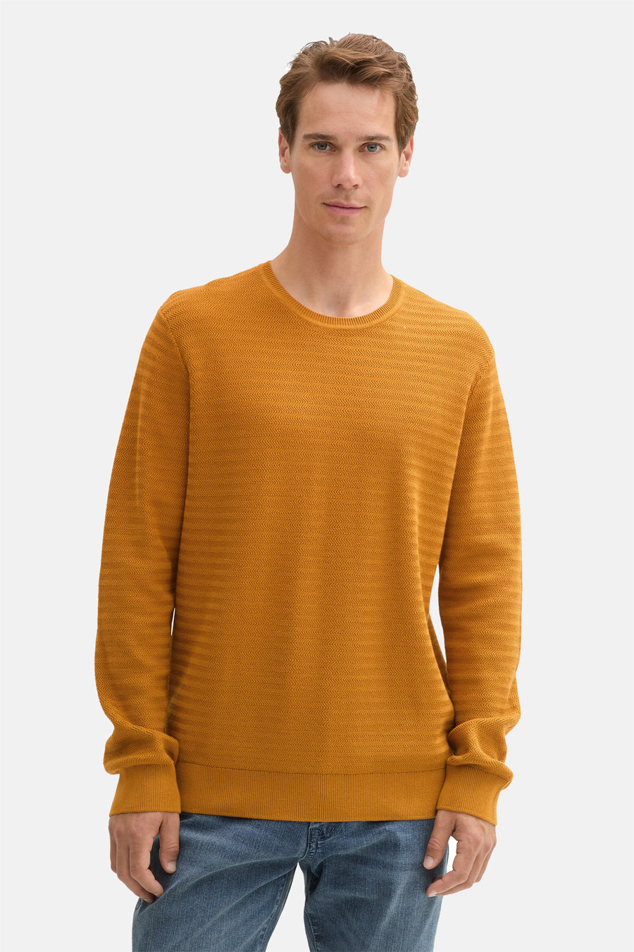 Trui met ronde hals Geel - TOM TAILOR