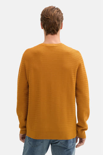 Trui met ronde hals Geel - TOM TAILOR