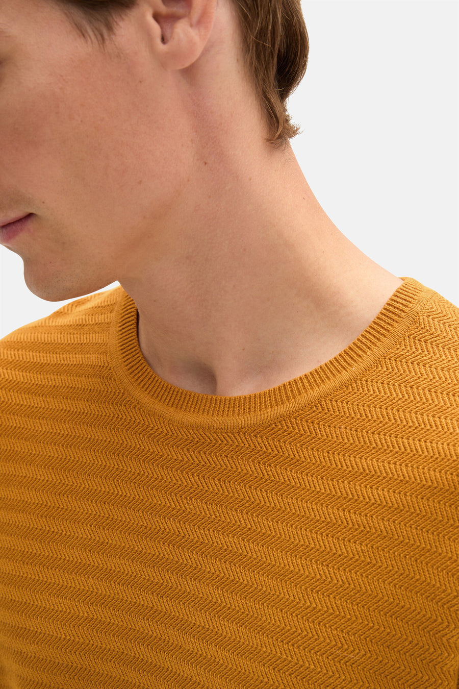 Trui met ronde hals Geel - TOM TAILOR