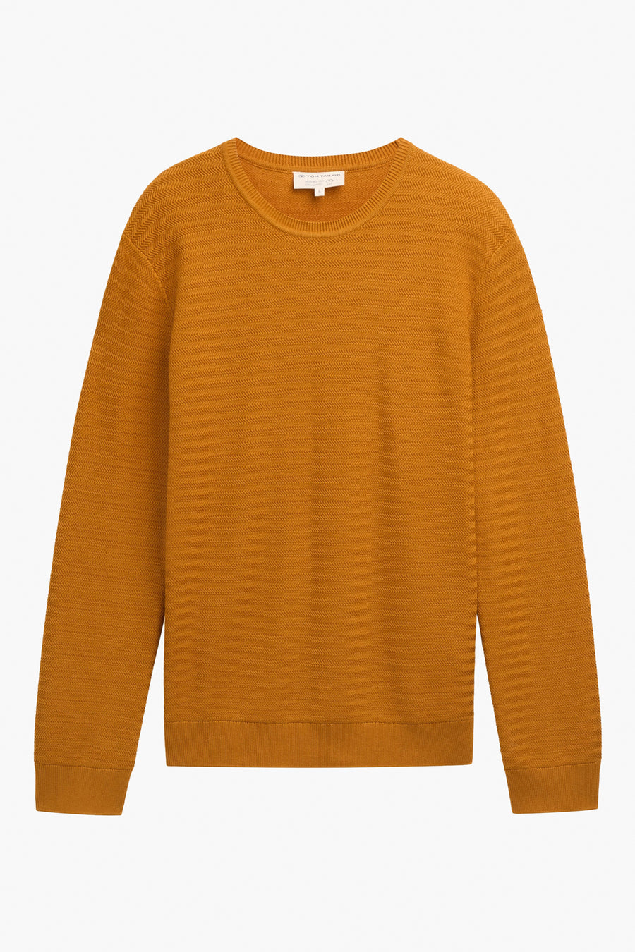 Trui met ronde hals Geel - TOM TAILOR