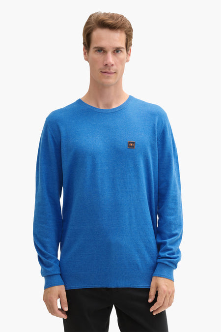 Trui met ronde hals Blauw - TOM TAILOR