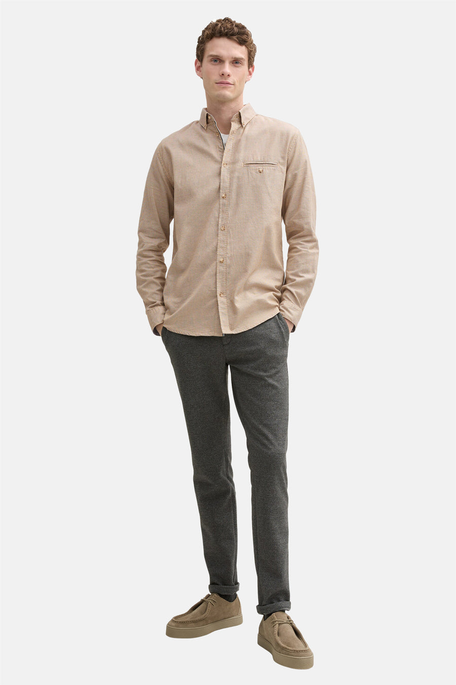 Hemd (lange mouwen) Oranje - TOM TAILOR