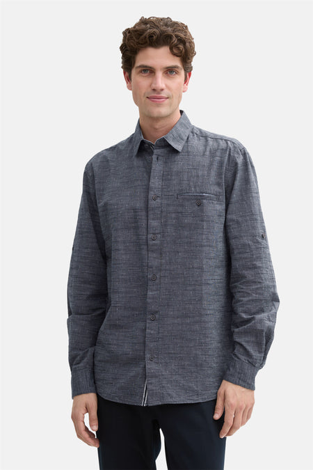 Hemd (lange mouwen) Grijs - TOM TAILOR