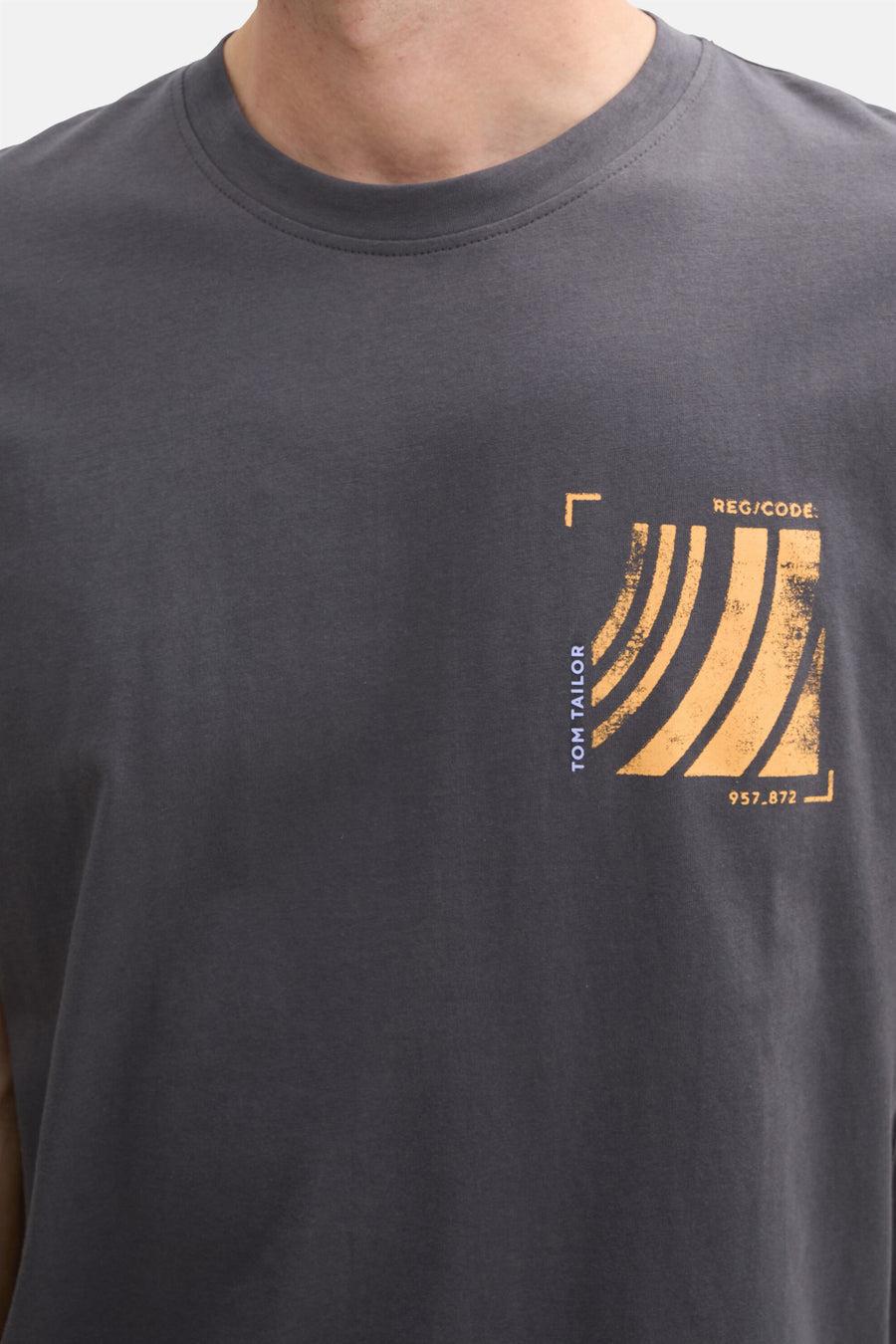 T-shirt (korte mouwen) Grijs - TOM TAILOR