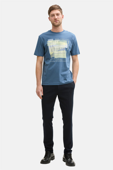 T-shirt (korte mouwen) Blauw - TOM TAILOR