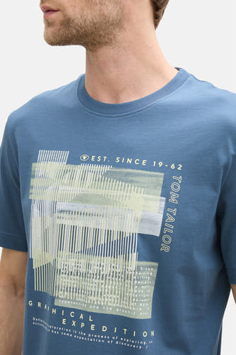T-shirt (korte mouwen) Blauw - TOM TAILOR