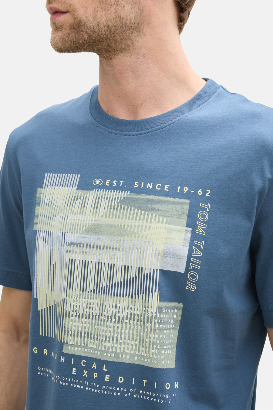 T-shirt (korte mouwen) Blauw - TOM TAILOR