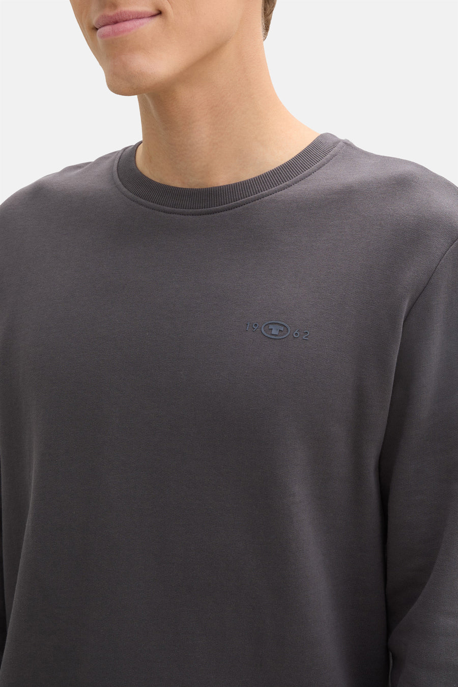Sweater met ronde hals Grijs - TOM TAILOR