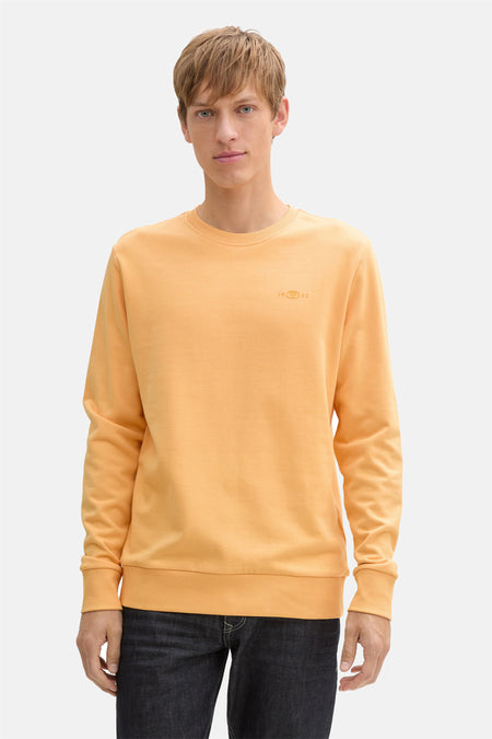 Sweater met ronde hals Oranje - TOM TAILOR