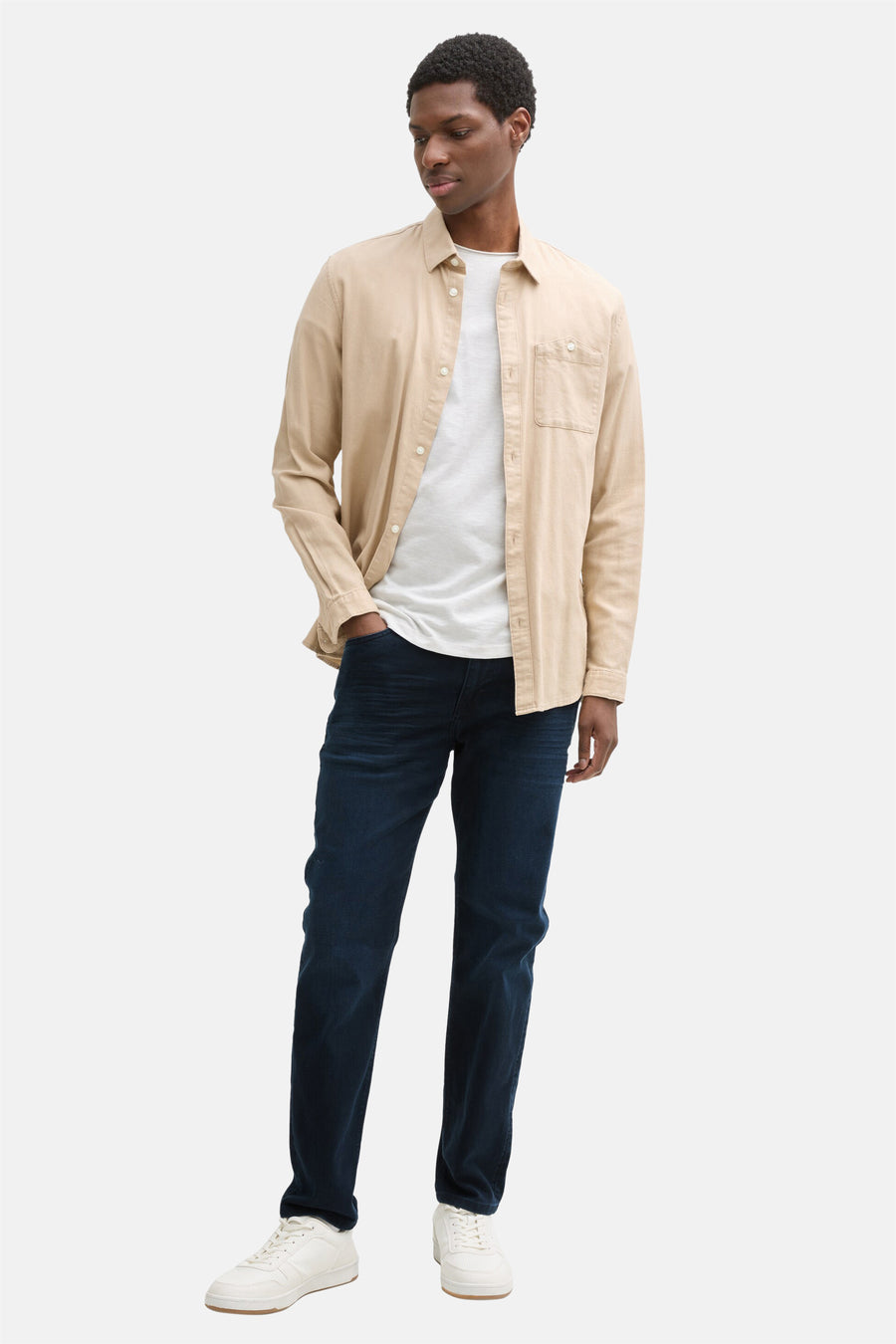 Jeans tapered blue black denim - TOM TAILOR
