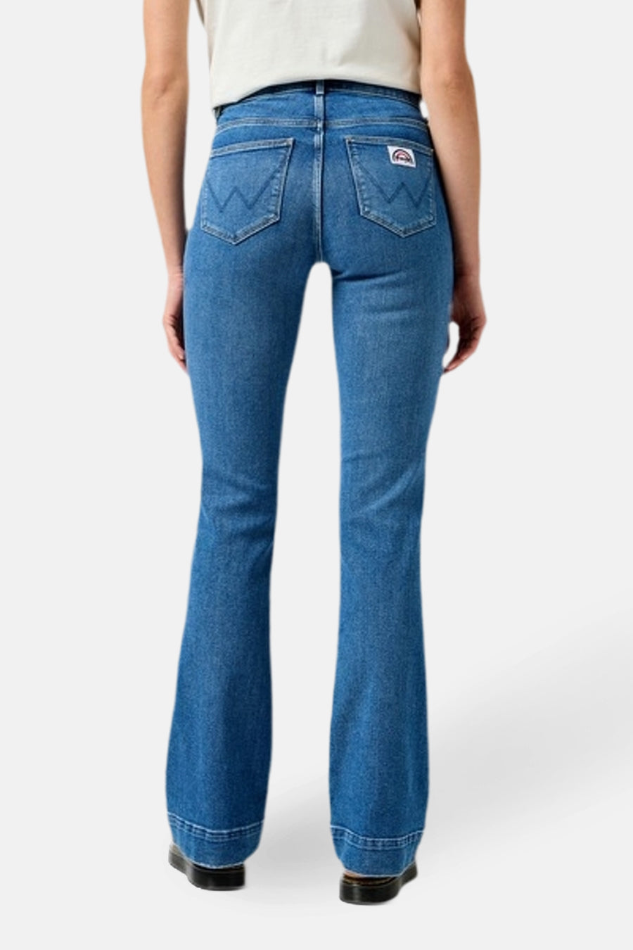 Jeans flared Mid blue denim - Wrangler®