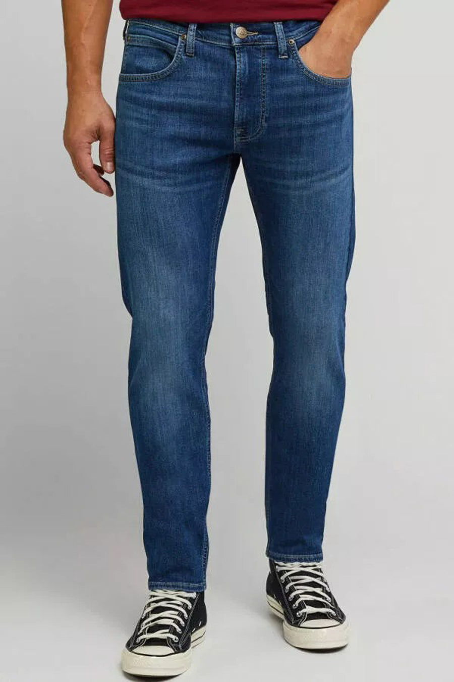 Jeans tapered Mid blue denim - Lee®