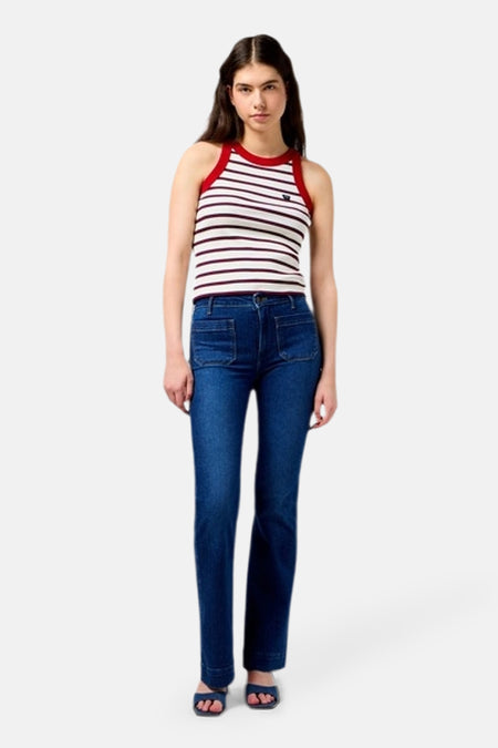 Jeans flared Dark blue denim - Wrangler®