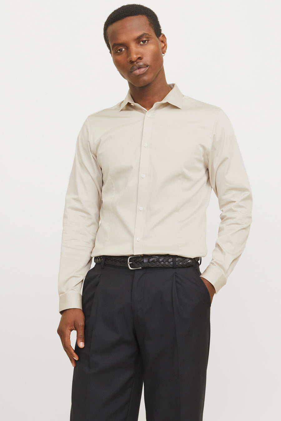 Hemd (lange mouwen) Ecru - PREMIUM by JACK & JONES