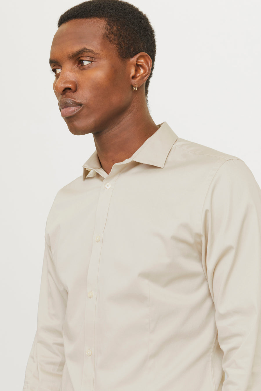 Hemd (lange mouwen) Ecru - PREMIUM by JACK & JONES